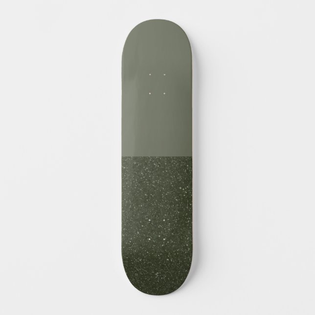Demi-Matte, demi-texturé Moss Green Skateboard (Recto)