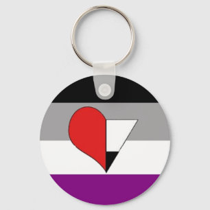 Demi pride keychain