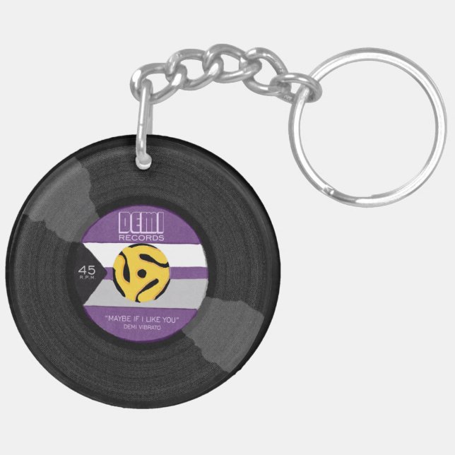 Demi Records Fierté Demisexuelle Vinyl LGBTQ (Dos droit)