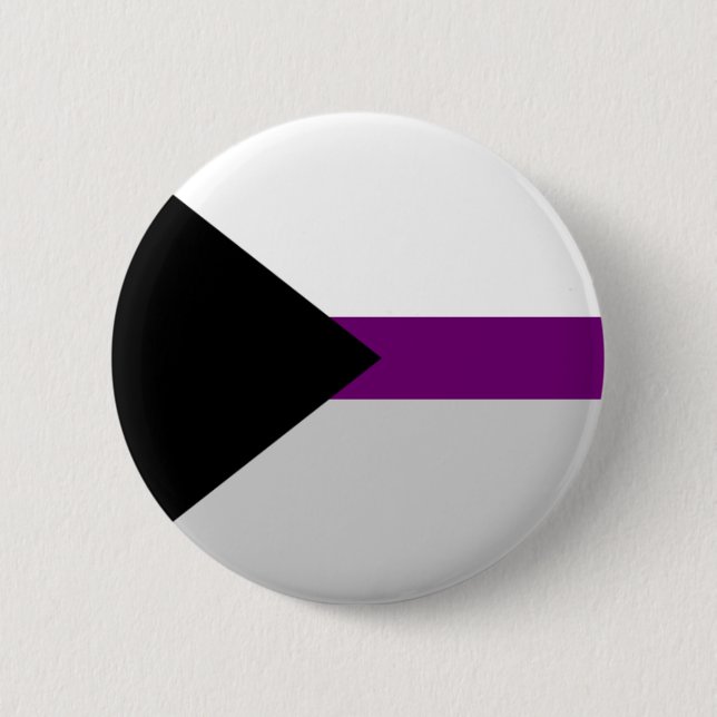 Demi-sexual flag button. 2 inch round button (Front)