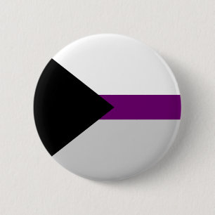 Demi-sexual flag button. 2 inch round button