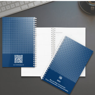 Demi-Tone Motif Bleu Blanc Petite entreprise