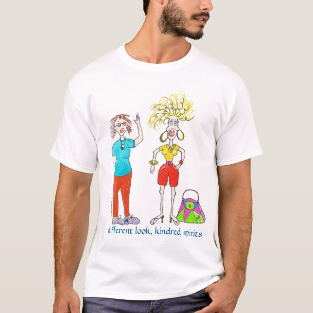 demi_W_betty_Paint, different look, kindred spi... T-Shirt (Front)