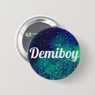 Demiboy Customizable Galaxy Identity 2 Inch Round Button