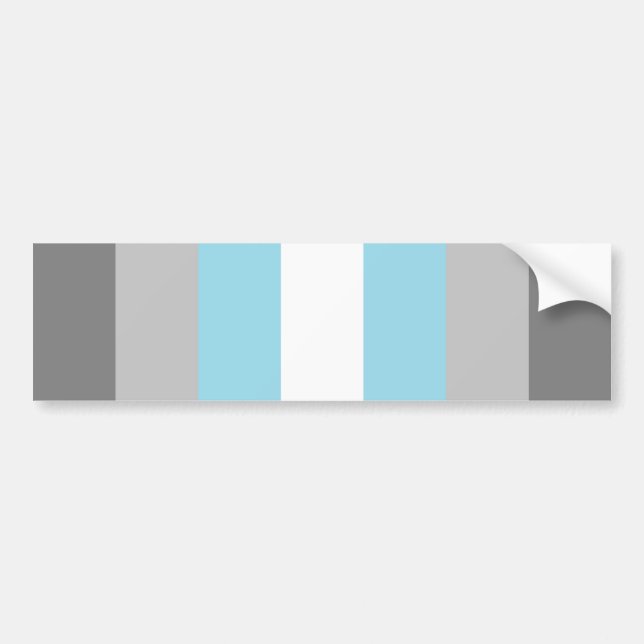 Demiboy Pride Bumper Sticker (Front)