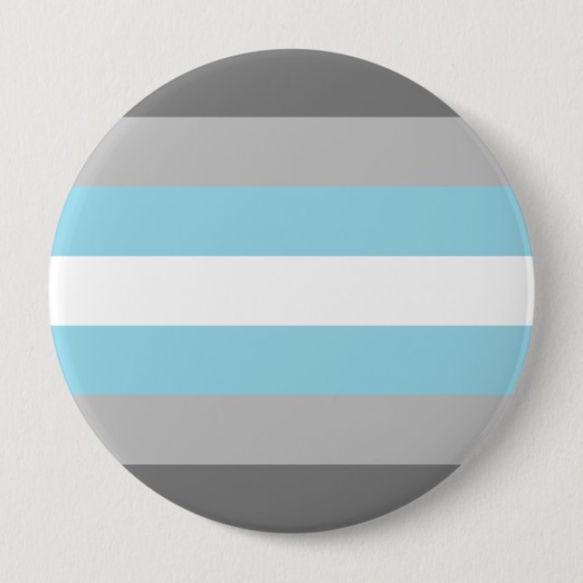 Demiboy Pride Flag 4 Inch Round Button (Front)