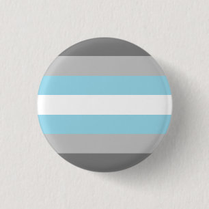 Demiboy Pride Flag Badge 1 Inch Round Button