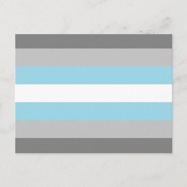 Demiboy Pride Flag Postcard (Front)