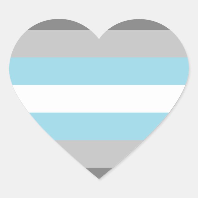 Demiboy Pride Heart Sticker (Front)