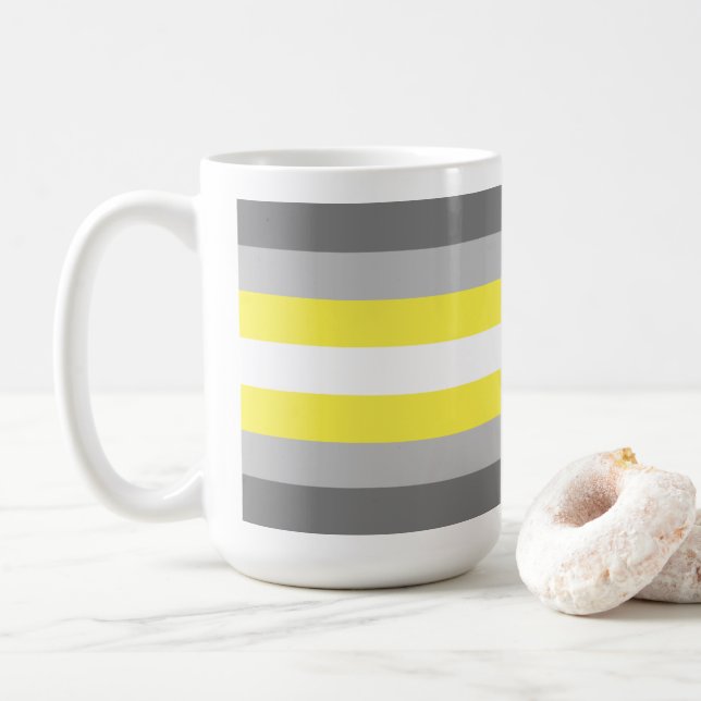 Demigender Pride Coffee Mug (With Donut)