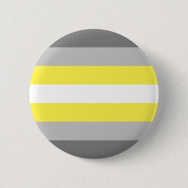Demigender Pride Flag 2 Inch Round Button (Front)