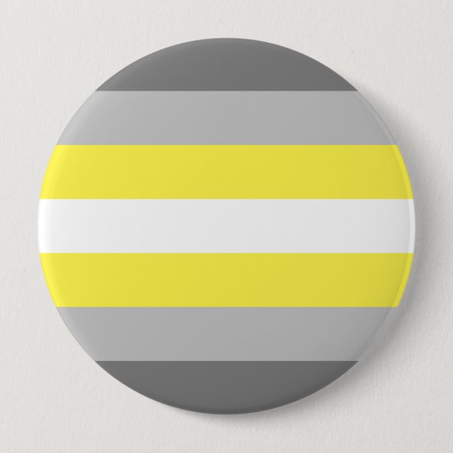Demigender Pride Flag 4 Inch Round Button (Front)