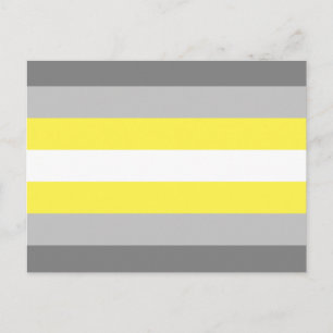 Demigender Pride Flag Postcard