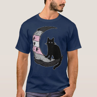 Demigirl Cat Moon T-Shirt