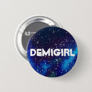 Demigirl Customizable Galaxy Identity 2 Inch Round Button