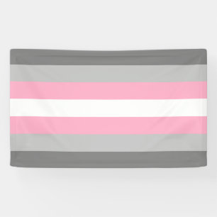 Demigirl Flag (Demi Girl Pride) (Gender Identity) Banner