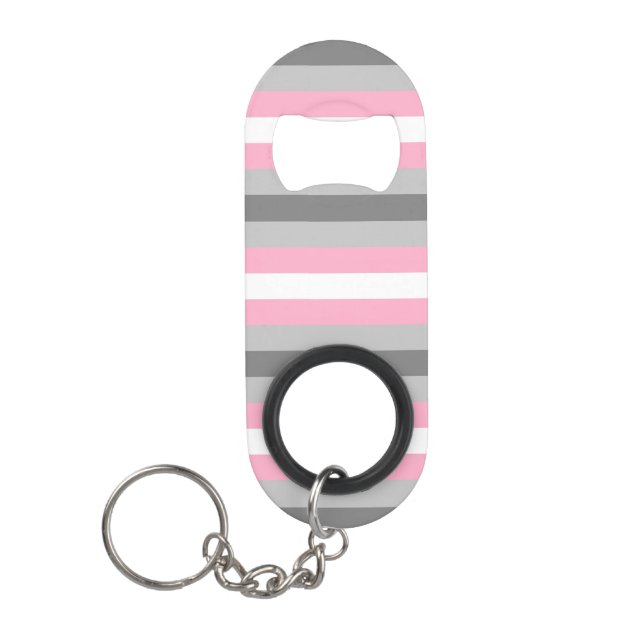 Demigirl Flag Keychain Bottle Opener (Front)