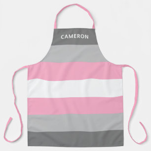 Demigirl Flag Monogrammed Apron