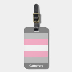 Demigirl Flag Personalized Luggage Tag