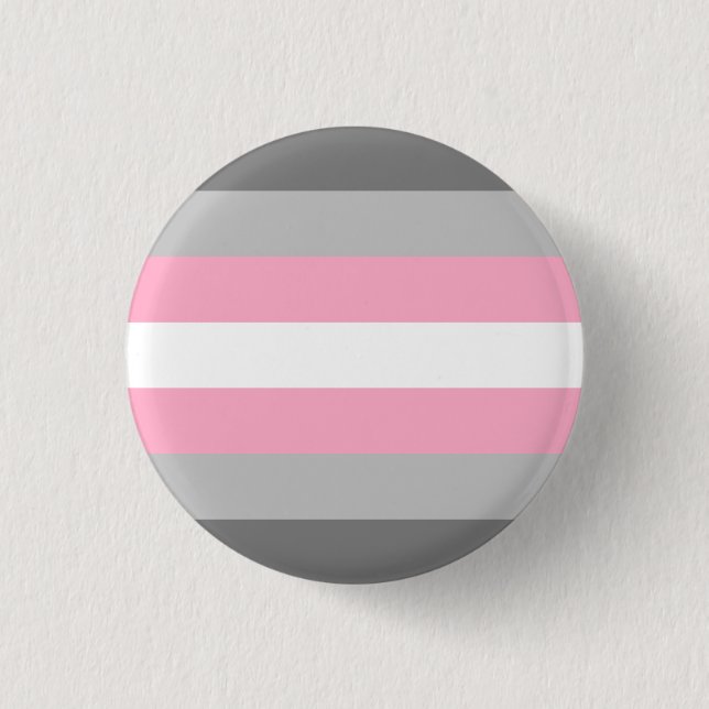 Demigirl Pride Flag 1 Inch Round Button (Front)