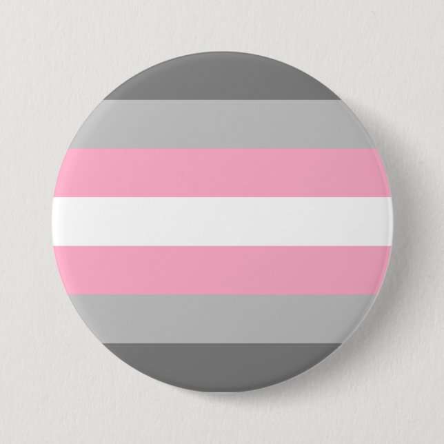 Demigirl Pride Flag 3 Inch Round Button (Front)