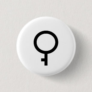 Demigirl Symbol 1 Inch Round Button
