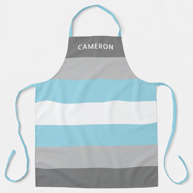 Demiguy Flag Monogrammed Apron (Front)