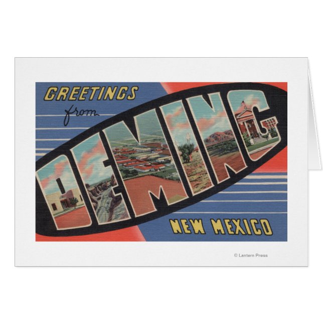 Deming, New Mexico - Large Letter Scenes (Front Horizontal)