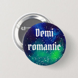 Demiromantic Customizable Galaxy Identity 2 Inch Round Button
