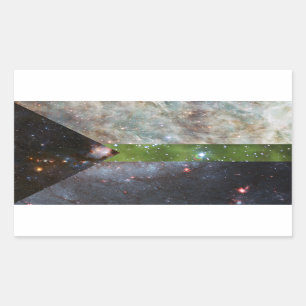Demiromantic nebula flag stickers