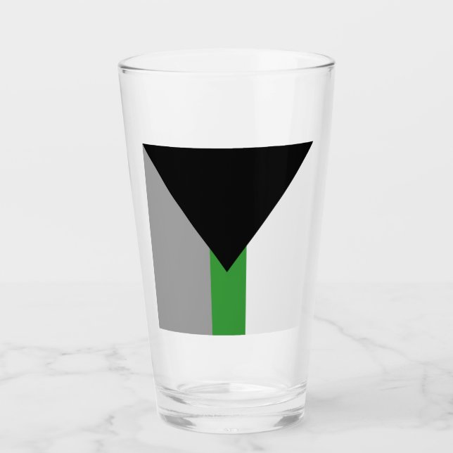 Demiromantic Pride Flag Glass (Front)