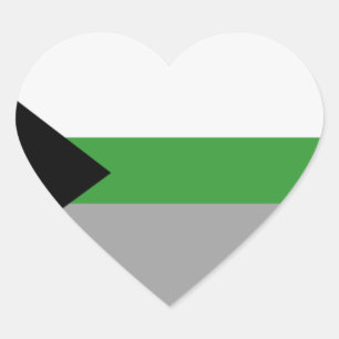 Demiromantic Pride Heart Sticker