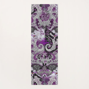 Demisexual Dragon Damask - Pride Flag Colours Yoga Mat