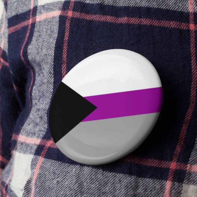 Demisexual Flag Rainbow Gender Diversity Pride 2 Inch Round Button (Creator Uploaded)