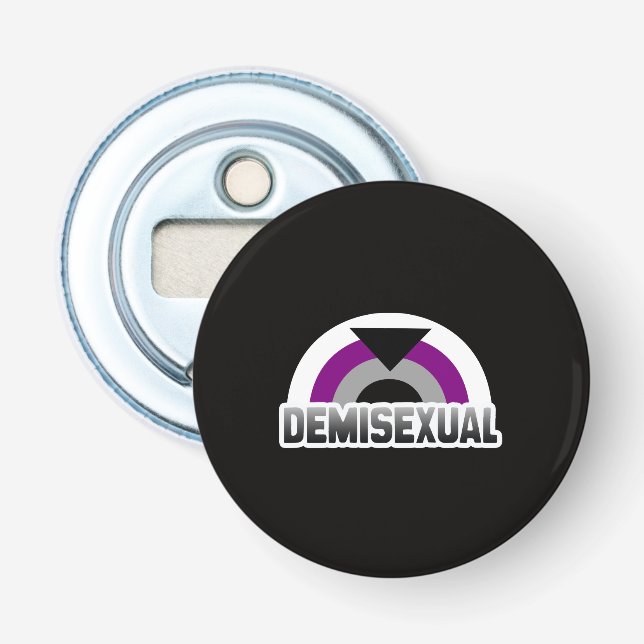 Demisexual Pride Bottle Opener (Front)