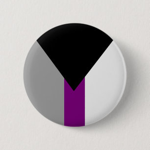 Demisexual Pride Flag 2 Inch Round Button