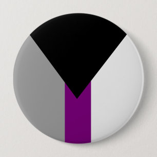 Demisexual Pride Flag 4 Inch Round Button