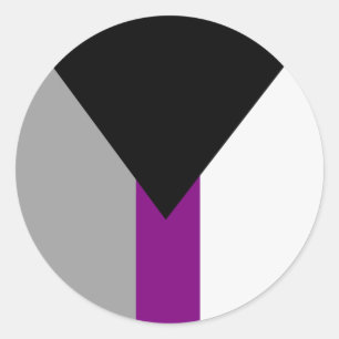 Demisexual Pride Flag Classic Round Sticker