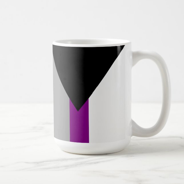Demisexual Pride Flag Coffee Mug (Right)