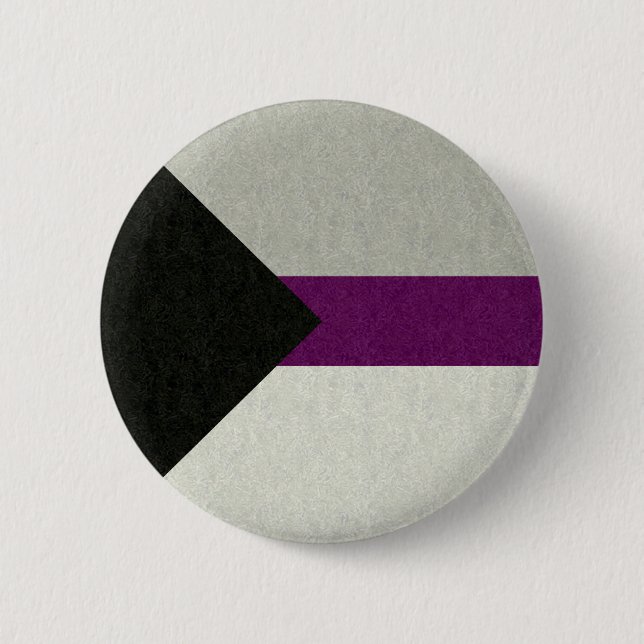 Demisexual Pride Flag Colored Background Design 2 Inch Round Button (Front)