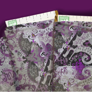 Demisexual Pride Flag Colours Dragon Damask Fabric