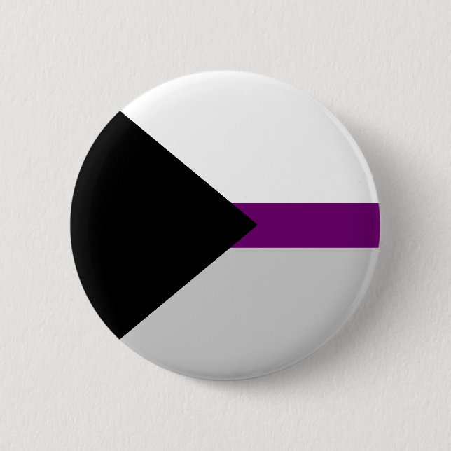 Demisexual Pride Flag LGBT Pride 2 Inch Round Button (Front)