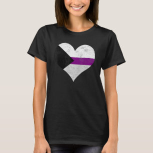 Demisexual Pride Heart Flag Identity Lgbt Graphic T-Shirt