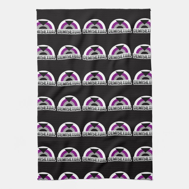 Demisexual Pride Kitchen Towel (Vertical)