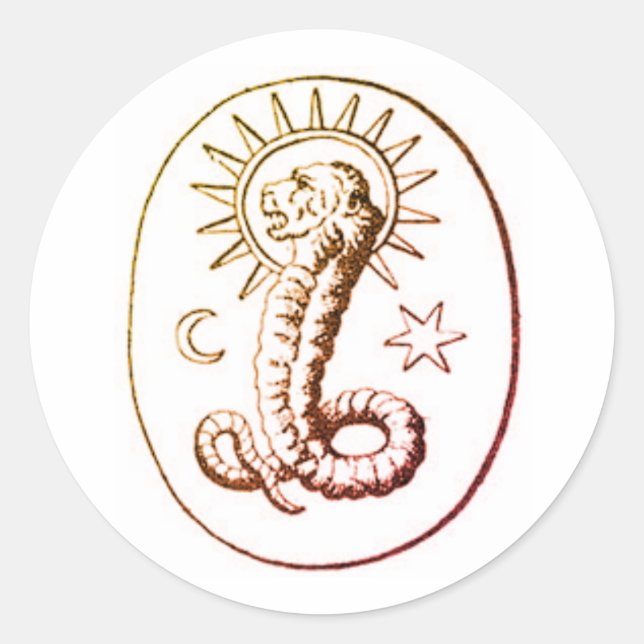 Demiurge Symbol Classic Round Sticker (Front)