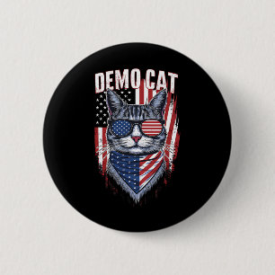 Democat Democrat Childless Cat Lady Liberal Electi 2 Inch Round Button