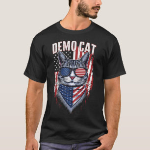 Democat Democrat Childless Cat Lady Liberal Electi T-Shirt