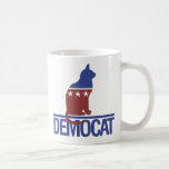 Democat funny cat coffee mug<br><div class="desc">kitty humour</div>