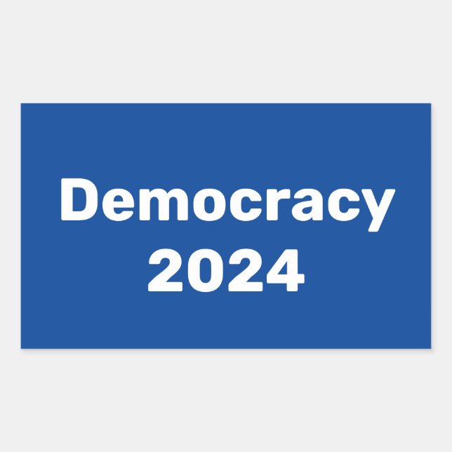 Democracy 2024 Presidential Election Sticker (Front)