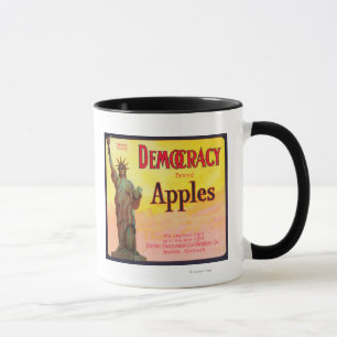 Democracy Apple Crate LabelDufur, OR Mug